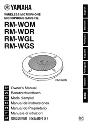 Yamaha RM-WDR Benutzerhandbuch