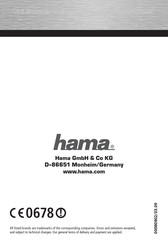 Hama 00080802 Bedienungsanleitung