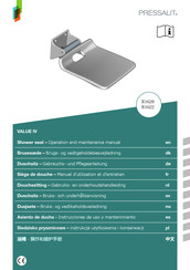 Pressalit VALUE IV R1622 Gebrauchs- Und Pflegeanleitung