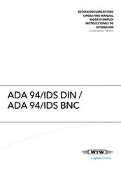 Xylem wtw ADA 94/IDS DIN Bedienungsanleitung