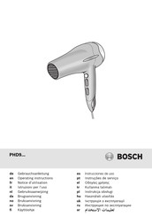 Bosch PHD97 Serie Gebrauchsanleitung