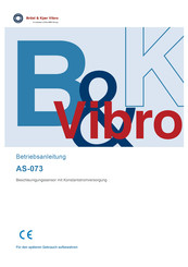 NSK Brüel & Kjær Vibro AS-073 Betriebsanleitung