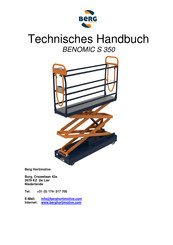 BERG BENOMIC S 350 Technisches Handbuch