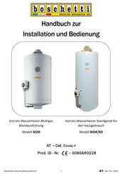 Boschetti Industrie Meccaniche BGM/11Q/BD Handbuch Zur Installation Und Wartung