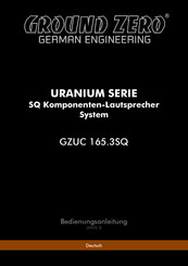 Ground Zero URANIUM GZUC 165.3SQ Bedienungsanleitung