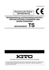 KITO TS-Serie Bersetzung Der Originalbetriebsanleitung