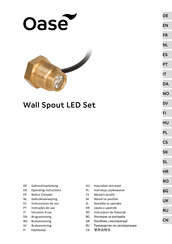 Oase Wall Spout LED Set Gebrauchsanleitung