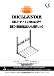 Dhollandia DH-VO.15.K1 Bedienungsanleitung