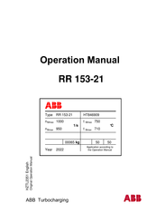 ABB RR 153-21 Betriebshandbuch