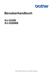 Brother RJ-3250WB Benutzerhandbuch