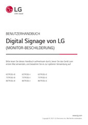 LG 75TR3DJ-E Benutzerhandbuch