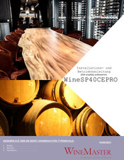 WINEMASTER WineSP40DUPRO2 Installation Und Betriebsanleitung