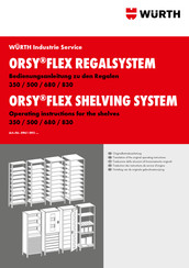 Würth ORSY FLEX 500 Bedienungsanleitung