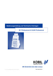 Kobil KAAN Professional Bedienungsanleitung Und Technische Beschreibung