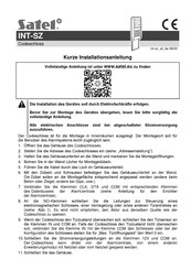 Satel INT-SZ Kurze Installationsanleitung