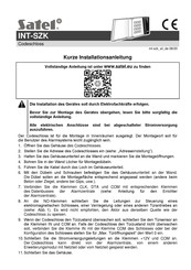 Satel INT-SZK Kurze Installationsanleitung