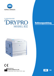 Konica Minolta Drypro 832 Bedienungsanleitung