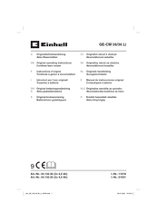 EINHELL GE-CM 36/36 Li Originalbetriebsanleitung