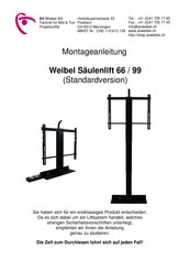 Weibel Säulenlift 99 Montageanleitung