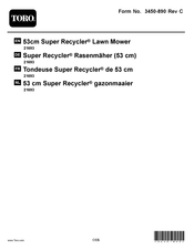 Toro Super Recycler 21693 Bedienungsanleitung