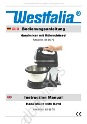 Westfalia 85 96 70 Bedienungsanleitung