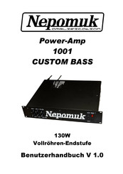 NEPOMUK Power-Amp 1001 CUSTOM BASS Benutzerhandbuch