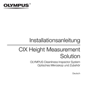 Olympus CIX100 Installationsanleitung