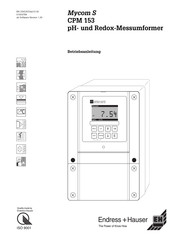 Endress+Hauser Mycom S CPM 153 Betriebsanleitung