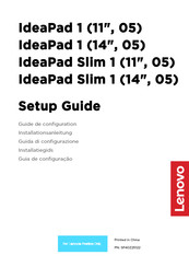 Lenovo IdeaPad Slim 1 Installationsanleitung