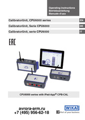 WIKA CalibratorUnit CPU6000-Serie Betriebsanleitung