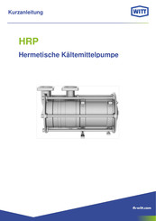 Witt HRP 8050 Kurzanleitung