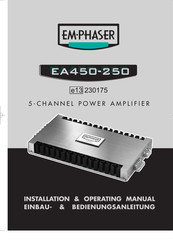 EMPHASER EA450-250 Einbau- Und Bedienungsanleitung