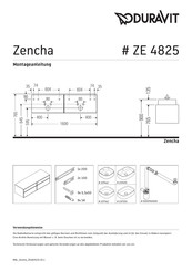 Duravit Zencha ZE 4825 Montageanleitung