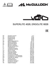 McCulloch SUPERLITE 4528 Bedienungsanweisung