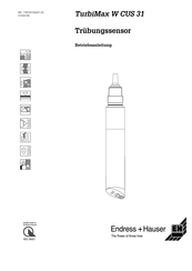 Endress+Hauser TurbiMax W CUS 31 Betriebsanleitung