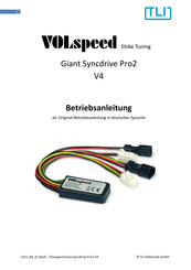VOLspeed Giant Syncdrive Pro2 Betriebsanleitung