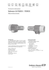 Endress+Hauser Soliwave M FQR50 Technische Information