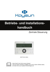 Kaysun CCT-64 I Betriebs- Und Installationshandbuch