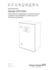 Endress+Hauser Stamolys CA71CODcr Betriebsanleitung