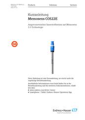 Endress+Hauser Memosens COS22E Kurzanleitung