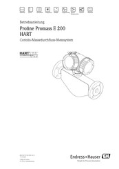 Endress+Hauser Proline Promass E 200 HART Betriebsanleitung