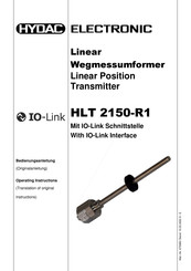 HYDAC ELECTRONIC HLT 2150-R1 Bedienungsanleitung