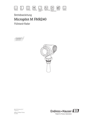 Endress+Hauser Micropilot M FMR240 Betriebsanleitung