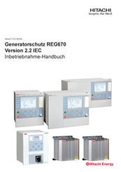 Hitachi Relion REG670 Inbetriebnahmehandbuch