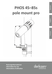 PHOS 45s pole mount pro Nutzungsinformation