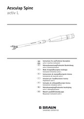 B. Braun Aesculap Spine activ L FW963R Gebrauchsanweisung/Technische Beschreibung
