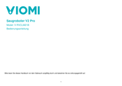 VIOMI V-RVCLM21B Bedienungsanleitung