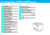 Epson AcuLaser C2600DTN Installationshandbuch