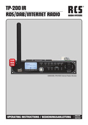 RCS AUDIO-SYSTEMS TP-200 IR Bedienungsanleitung