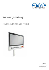 Christ Touch-it Automation glass Hygienic Bedienungsanleitung